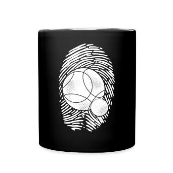 DNA Boule Fingerprint Bouler Boule Boules - Mug uni - noir - Devant
