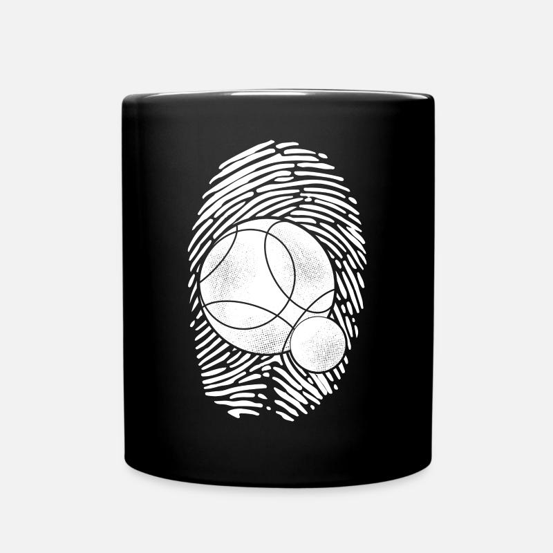 DNA Boule Fingerabdruck Bouler Boulekugeln - Tasse einfarbig - Schwarz