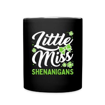 Fête de la Saint-Patrick pour les filles Little Miss Shenanigans - Mug uni - noir - Devant