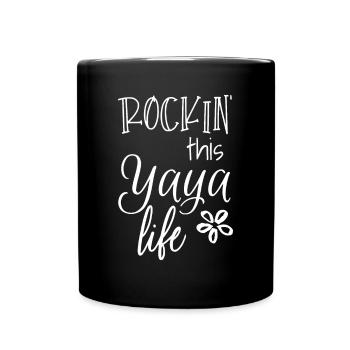 Rockin This Life Cute Yaya Cadeau graphique - Mug uni - noir - Devant