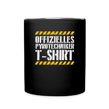 Offizieller Pyrotechniker - Tasse einfarbig - Schwarz - Vorne