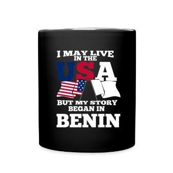 Benin Usa - Full Colour Mug - black - Front