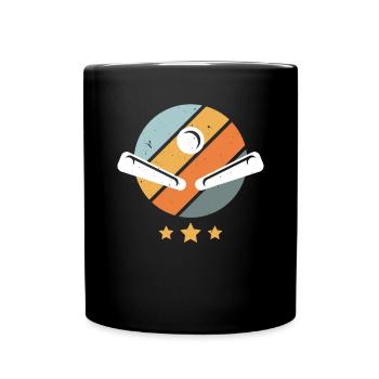 Pinball Machine Arcade Game Classic Video Game - Full Colour Mug - black - Front
