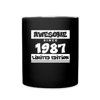 1987 - Né en 1987 - Fantastique depuis 1987 - Mug uni - noir - Devant