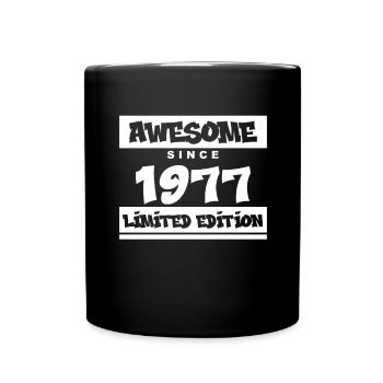 1977 - Born 1977 - Fantastic since 1977 - Full Colour Mug - black - Front