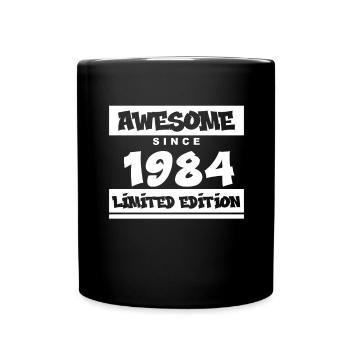 1984 - Jahrgang 1984 - Fantastisch seit 1984 - Tasse einfarbig - Schwarz - Vorne