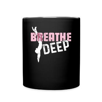 Freediving Deep Freediving - Full Colour Mug - black - Front