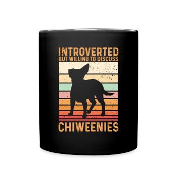 Chiweenie Chien - Mug uni - noir - Devant