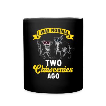 Chiweenie Chien - Mug uni - noir - Devant