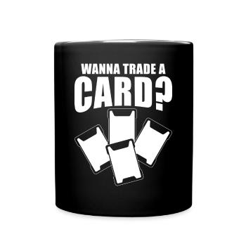 Trading Card Collector Sammelkarten Sammler - Tasse einfarbig - Schwarz - Vorne