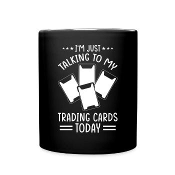 Trading Card Collector Sammelkarten Sammler - Tasse einfarbig - Schwarz - Vorne