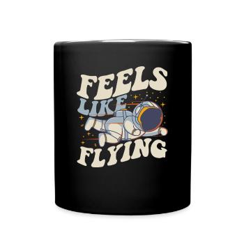 On dirait voler le cosmonaute vaisseau spatial Taikonaut - Mug uni - noir - Devant