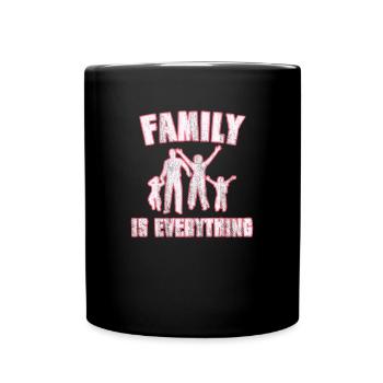 The Spruch family - Full Colour Mug - black - Front