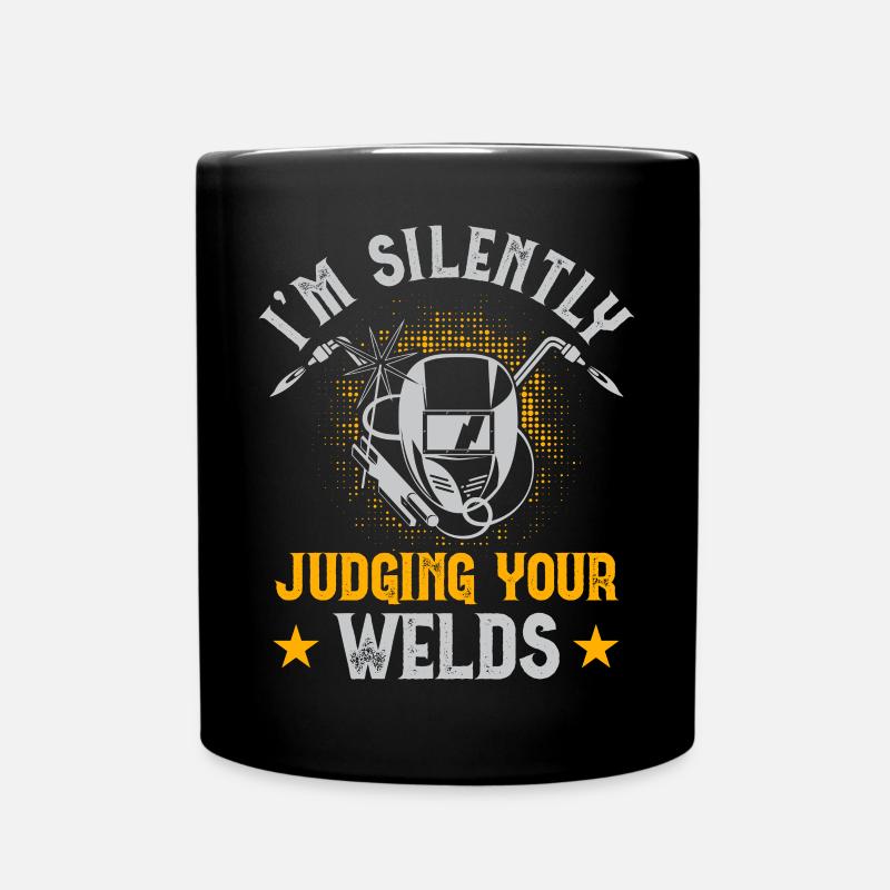 Schweißen Schweißer - Tasse einfarbig - Schwarz