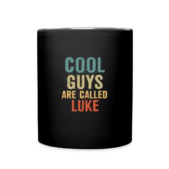 Les mecs cool s’appellent Luke - Mug uni - noir - Devant