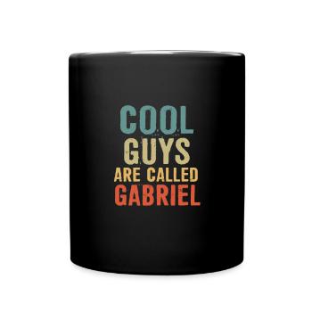 Les mecs cool s’appellent Gabriel - Mug uni - noir - Devant