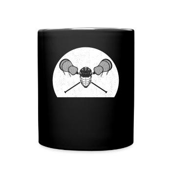 Lacrosse Sticks Lacrosse Helmet Lacrosse Game Lacr - Full Colour Mug - black - Front