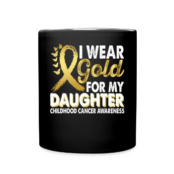 Portez de l’or pour la prise de conscience de - Mug uni - noir - Devant