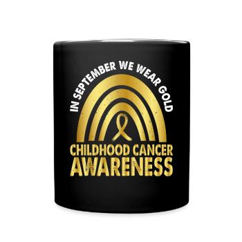 En septembre, nous portons Gold Childhood Cancer - Mug uni - noir - Devant