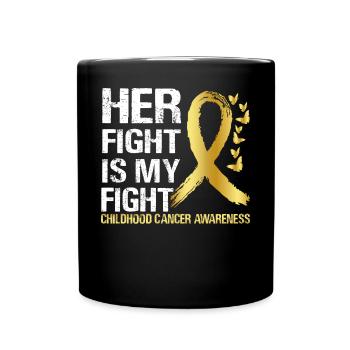 Lutte contre le cancer infantile - Mug uni - noir - Devant