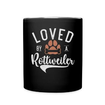 Rottweiler Gifts - Tasse einfarbig - Schwarz - Vorne