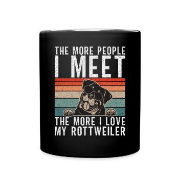 Rottweiler Gifts - Tasse einfarbig - Schwarz - Vorne