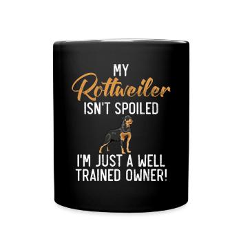 Rottweiler Gifts - Tasse einfarbig - Schwarz - Vorne