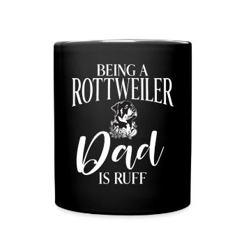 Rottweiler Gifts - Tasse einfarbig - Schwarz - Vorne