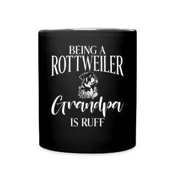 Rottweiler Gifts - Tasse einfarbig - Schwarz - Vorne