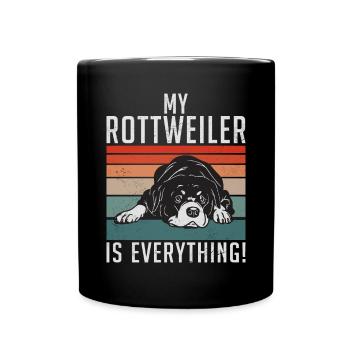 Rottweiler Gifts - Tasse einfarbig - Schwarz - Vorne