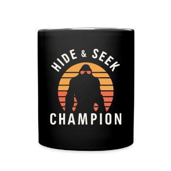 Bigfoot Hide and Seek Champion - Full Colour Mug - black - Front
