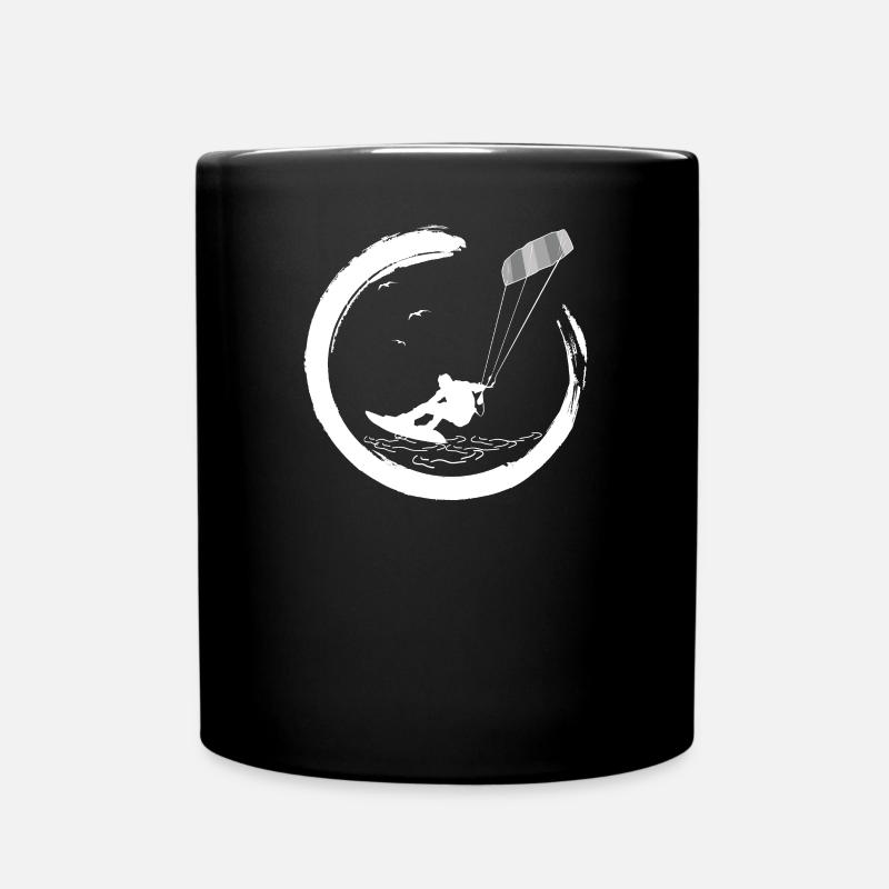 kitesurf kitesurf kitesurf kite surf planche - Mug uni - noir