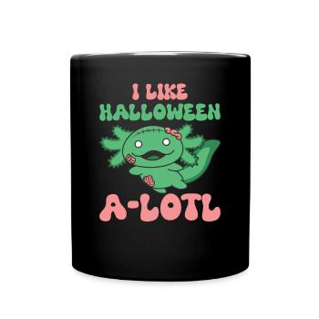 Axolotl Halloween Zombie Costume - Mug uni - noir - Devant