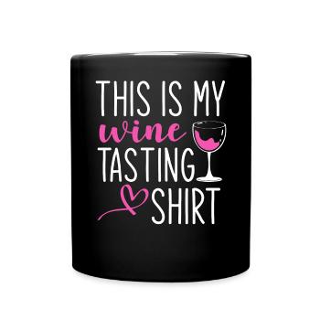 This Is My Wine Tasting - Full Colour Mug - black - Front