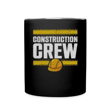 Équipe de construction, chantier, constructeur - Mug uni - noir - Devant