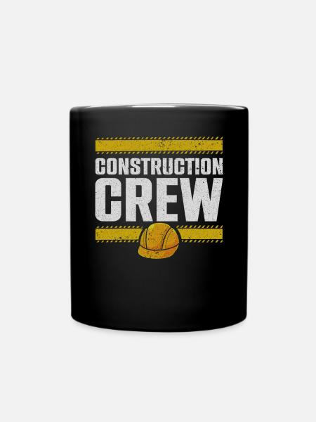 Équipe de construction, chantier, constructeur - Mug uni - noir