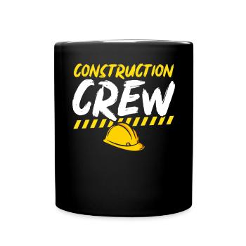 Équipe de construction, chantier, constructeur - Mug uni - noir - Devant