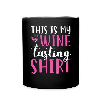 This Is My Wine Tasting - Full Colour Mug - black - Front