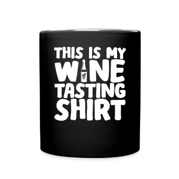 This Is My Wine Tasting - Full Colour Mug - black - Front