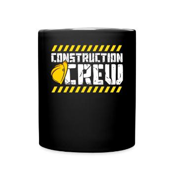 Équipe de construction, chantier, constructeur - Mug uni - noir - Devant