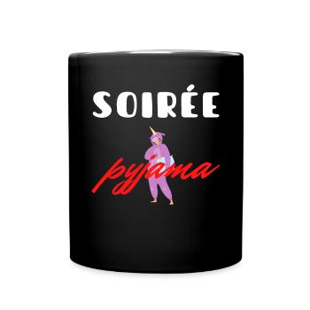 SOIREE PYJAMA LICORNE DODO - Mug uni - noir - Devant