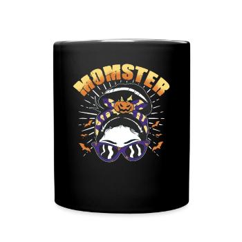 MOMSTER capture l’ d’Halloween - Mug uni - noir - Devant