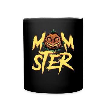 MOMSTER capture l’ d’Halloween - Mug uni - noir - Devant