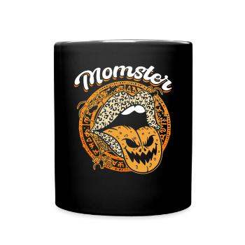 MOMSTER capture l’ d’Halloween - Mug uni - noir - Devant