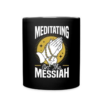 Méditation chrétienne Jésus Yoga Zen Christianisme - Mug uni - noir - Devant