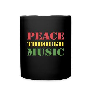 Peace Through Concert Music - Full Colour Mug - black - Front