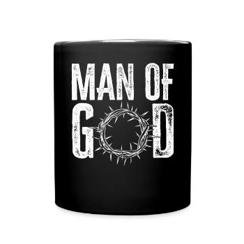 Citations chrétiennes Christianisme croyant chrétien - Mug uni - noir - Devant