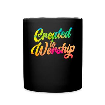 Citations chrétiennes Christianisme croyant chrétien - Mug uni - noir - Devant