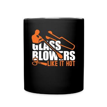 Glassblowing Glassblowers Like It Hot - Full Colour Mug - black - Front