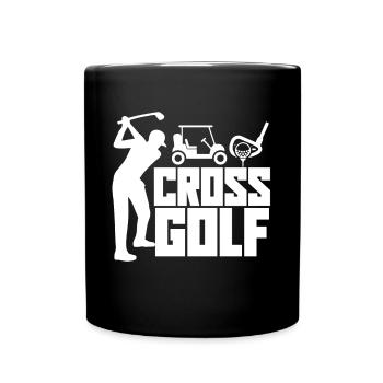 Golf Cross Golf - Full Colour Mug - black - Front